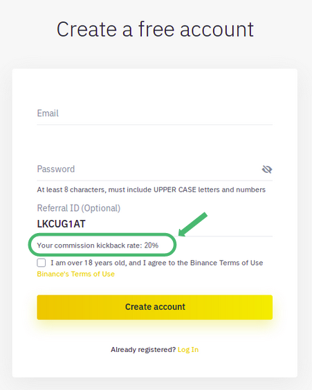 Binance trading fees and binance referral id